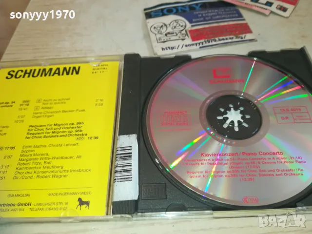 SCHUMANN CD-MADE IN WEST GERMANY 3010241642, снимка 10 - CD дискове - 47776544
