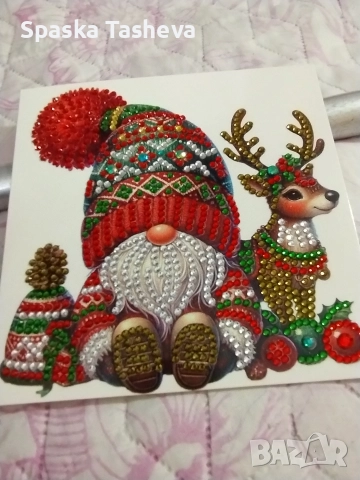 Диамантени коледни картички , снимка 7 - Други - 52764319