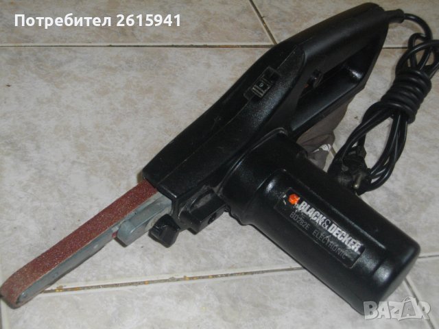 300W-1,4A-Made in ENGLAND-Black Decker BD282 E Electronic-Английски Мини Лентов Шлайф-Ел.Пила-Оригин, снимка 1
