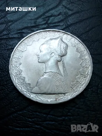 500 лири 1966 година Италия сребро, снимка 3 - Нумизматика и бонистика - 47727998