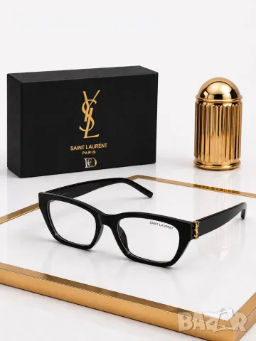 Yves Saint Laurent Елегантни Дамски Рамки За Диоптрични Очила В Черно Код SEM-654