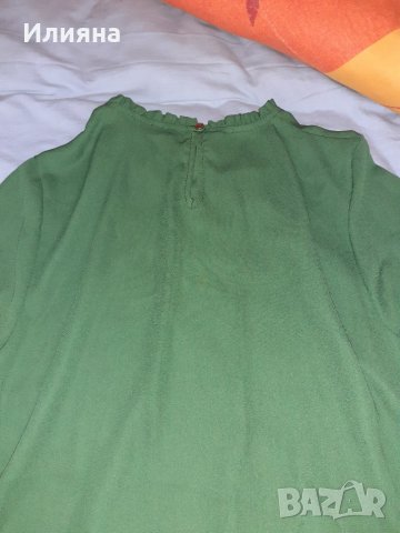 Маслинено зелена блуза, снимка 6 - Блузи с дълъг ръкав и пуловери - 32037604