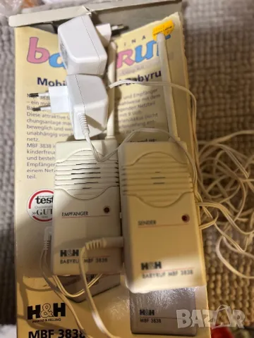 H&H Hartig&Heling 2 канална безжична станция бебефон, снимка 13 - Антикварни и старинни предмети - 48599766