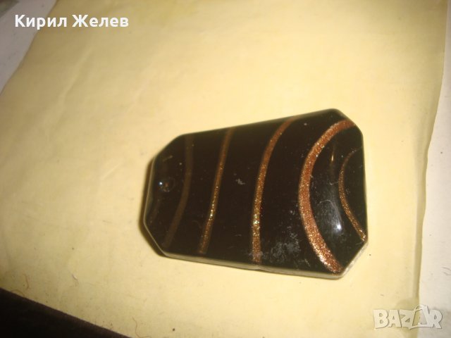 ВЕНЕЦИАНСКО ЦВЕТНО СТЪКЛО АРТ УКРАШЕНИЕ МЕДАЛЬОН ВИСУЛКА БИЖУ 24356, снимка 5 - Колиета, медальони, синджири - 33953410