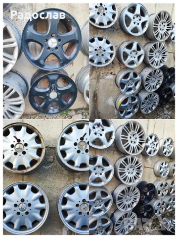 Джанти алуминиеви от Мерцедес цолове 15 16 17 18 19 и 20, снимка 10 - Гуми и джанти - 44239260