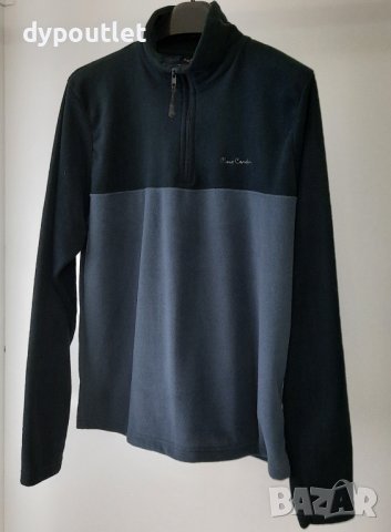 Pierre Cardin - Мъжко поларено горнище с цип Zip Fleece, размер - L ., снимка 3 - Спортни дрехи, екипи - 39606108