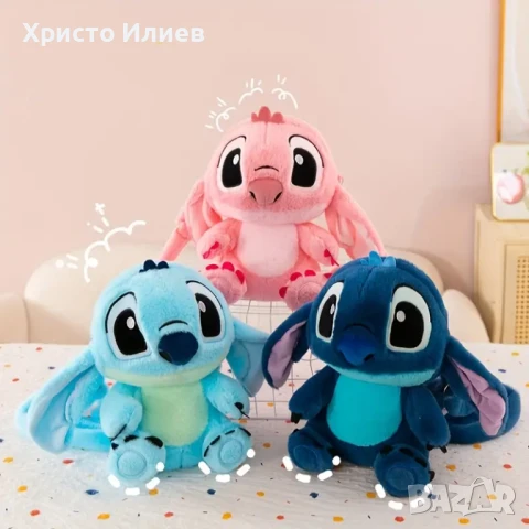 Детска плюшена раница Лило и Стич розова 3D Lilo & Stitch, снимка 6 - Други - 50533746