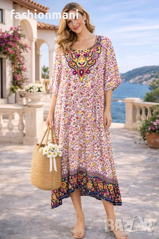 ЛЯТНИ РОКЛИ ЗА ПЛАЖ 2 модела - код 1219