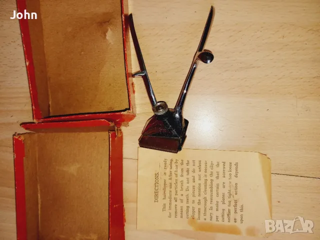 Антика Ръчна Машинка за Подстригване на Коса 1950те Англия, снимка 10 - Други - 49831753