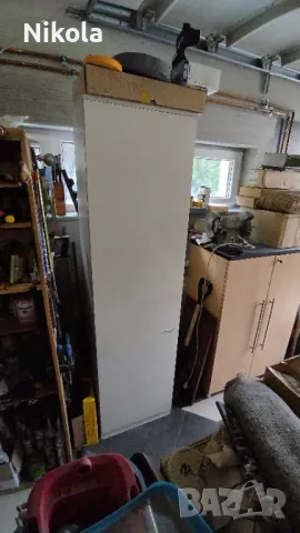 Офис шкаф - еднокрил гардероб с рафтове 52/196/35,5 - бял, снимка 12 - Гардероби - 49611235