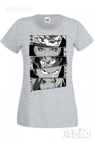 Дамска тениска Anime Heroes Naruto Goku Luffy Sakura,Анимация,игра,Празник,Повод., снимка 5 - Тениски - 38047426