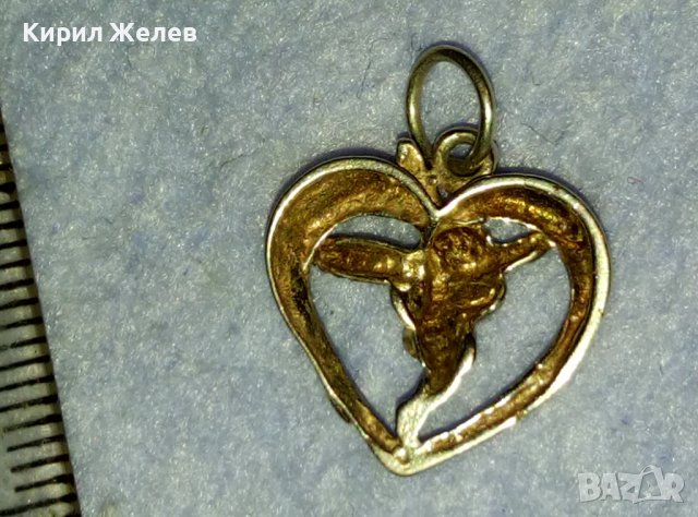 СТАРИНЕН АРТ ДЕКО СРЕБЪРЕН ПЕНДАНТ АМУРЧЕ ВИСОКА ПРОБА СРЕБРО ФИНА МАЙСТОРСКА РЪЧНА ИЗРАБОТКА 40040, снимка 8 - Антикварни и старинни предмети - 42474615