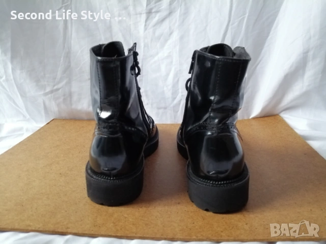 №37 дамски боти естествена кожа в черен цвят, снимка 6 - Дамски боти - 53143055