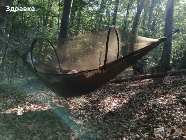 Хамак с предпазна мрежа 200кг, снимка 2 - Къмпинг мебели - 29457597