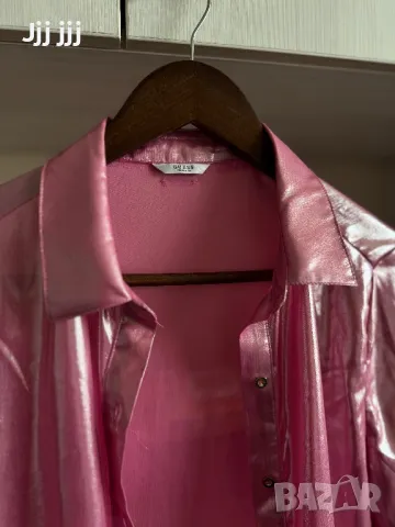 Розова риза Guess , снимка 2 - Ризи - 49508761