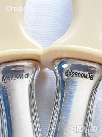 Сребърни прибори за сервиране, снимка 7 - Антикварни и старинни предмети - 40647206