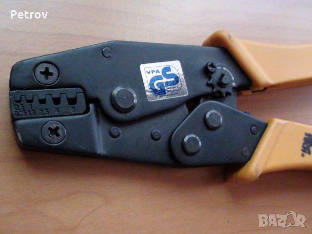 Кримпклещи за накрайници/гилзи 0,5 - 6 mm² , немски !!! ЧИСТО НОВИ !!! GERMANY !!!, снимка 7 - Клещи - 29485372