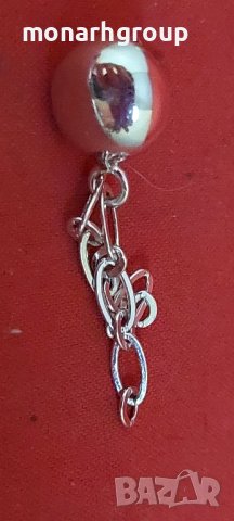 Сребърна обеца, снимка 2 - Обеци - 42785093