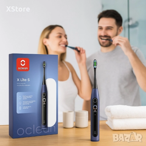 Електрическа четка за зъби Oclean X Lite 20 Set, 1бp накрайник, 5 режима, Калъф, снимка 3 - Други - 51896054