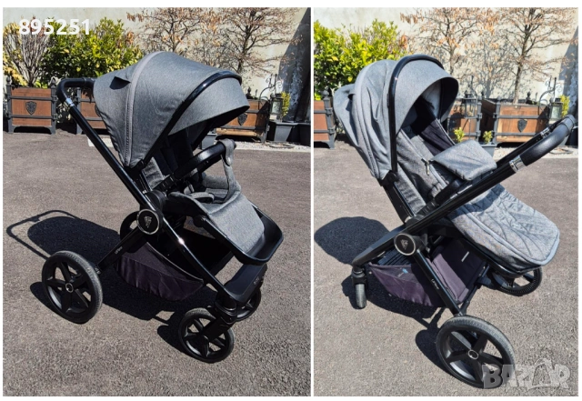 Количка Venicci Upline Slate Grey + Кошница Britax Römer Baby Safe Pro