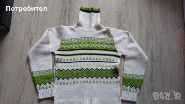 Пуловер с висока яка размер ХS-S, снимка 2 - Блузи с дълъг ръкав и пуловери - 38871066