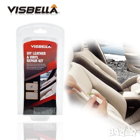 Комплект Visbella за ремонт на кожа и винил, снимка 3 - Аксесоари и консумативи - 55858805