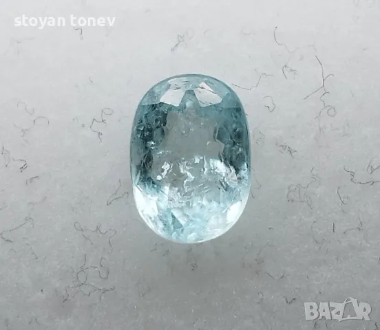 Рядък светло син Параиба турмалин - 1.37кт.! Сертифициран! Нов!