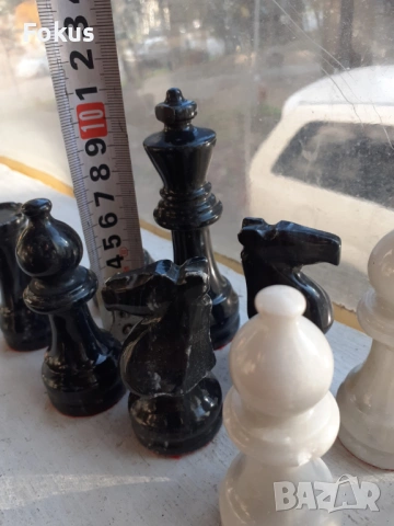 Мраморни фигури за шах, снимка 7 - Антикварни и старинни предмети - 53333327