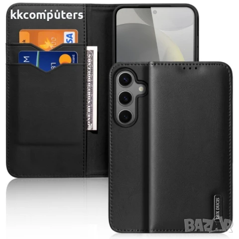 Samsung Galaxy S25+ 5G DUX DUCIS /Hivo Series Cowhide Wallet/ PU + TPU Кожен Калъф и Протектор