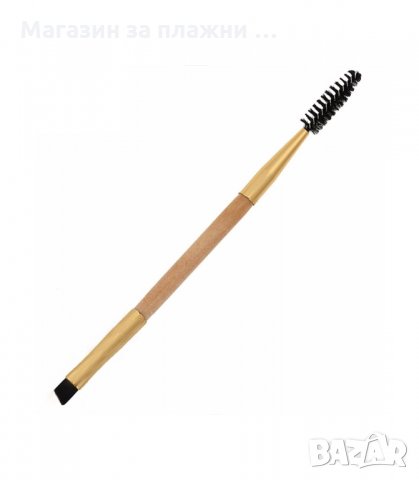 СКОСЕНА ДВОЙНА ЧЕТКА ЗА ВЕЖДИ, ОЧНА ЛИНИЯ И СЕНКИ - код 1568