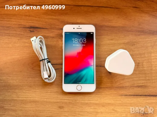 iPhone 6 16GB Silver + Зарядно + Кабел