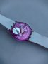Часовник SWATCH AG 2003 Woman In Pink Clear & Silver Casual Quartz Watch Flower Charm, снимка 7