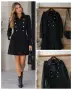 Черно палто Zara МИЛИТЪРИ златни копчета , снимка 1