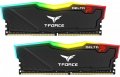 Памет Team Group T-Force Delta RGB Black DDR4 - 32GB (2x16GB) 3600MHz, снимка 2