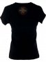 СТРАХОТНА черна тениска с щампи от камъчета и на гърба, снимка 2