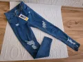 Дамски дънки Slim с накъсан ефект , снимка 6