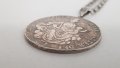 Рядка и стара сребърна монета с верижка Hungary 1/2 Thaler 1787  , снимка 3
