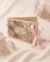Дървена картичка за пари с флорален дизайн и персонален надпис, снимка 2