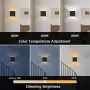 Комплект 2 черни LED аплика HEQIQEH на батерии с дистанционно, снимка 5