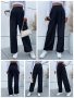 Дамски моден едноцветен ежедневен панталон с висока талия - 023 , снимка 1