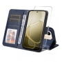 ENKAY HAT PRINCE Кожен Калъф за Oppo A6 Pro 4G / 5G / A6 5G - Портфейл, Стойка, 9H стъкло, 5 цвята, снимка 4