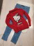 Лот клин+пуловерче Hello Kitty 8г., снимка 2