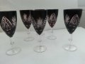 Кристални чаши за вино червен кристал, снимка 9