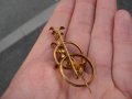 СТАРА ПОЗЛАТЕНА БРОШКА, снимка 6