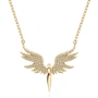 Нежно дамско колие с висулка феникс с камъни, снимка 5
