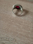 Голям сребърен пръстен с камъни, снимка 4