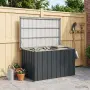 vidaXL Градински сандък за съхранение, антрацит, 109x67x65 см, снимка 2