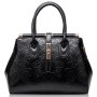 Дамска чанта Естествена кожа Black 990, снимка 1 - Чанти - 40585050