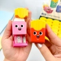 6027 Ученическа двойна острилка с гума Chips, снимка 3