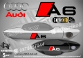 AUDI A6 стикери дръжки SKD-AU-A6, снимка 1